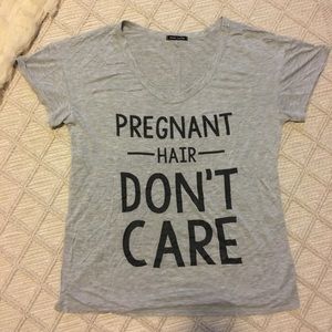 Pregnant Hair Maternity Tee